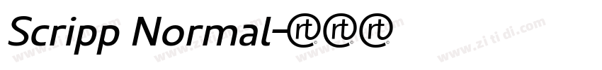 Scripp Normal字体转换 Scripp Normal字体转换